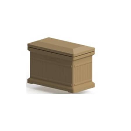 Rts Companies Us RTS Companies US 5502-00501A-54-81 Standard Horizontal Architectural ParcelWirx Delivery Drop Box - Oak 5502-00501A-54-81